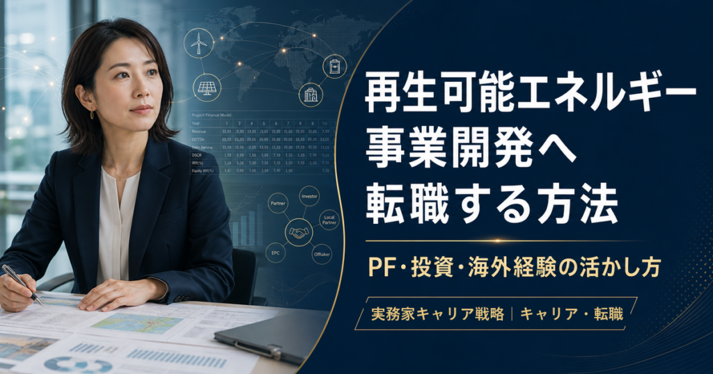PF・投資・海外経験を再生可能エネルギー事業開発へつなげる女性ビジネスパーソン